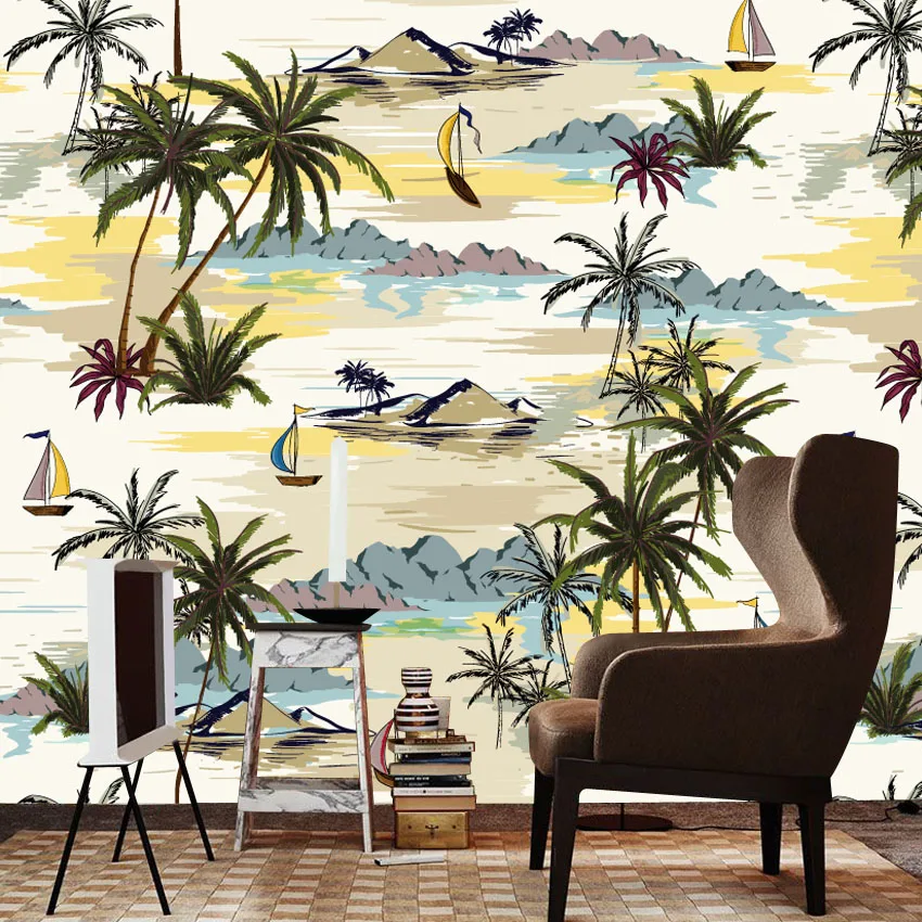 20+ Waterproof Botanical Desert Plants Wallpaper for Living Room Peel n Stick Wall Art Papers Home Decor Panel Renovation Mural