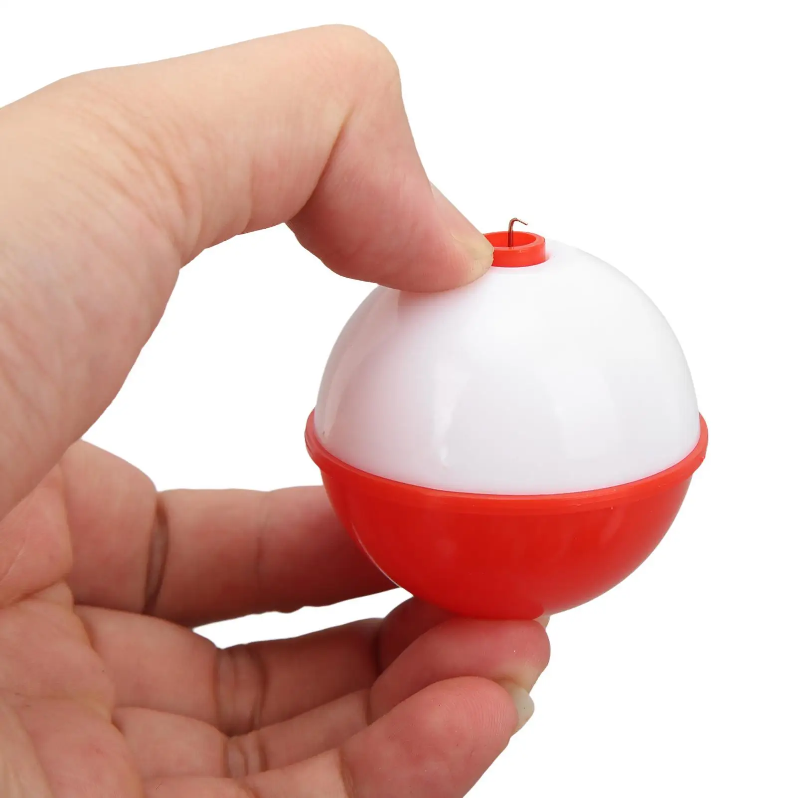 

Push Button Fishing Bobber - Eye-Catching Plastic Float in 7 Sizes for Bait Protection & for outdoor Use