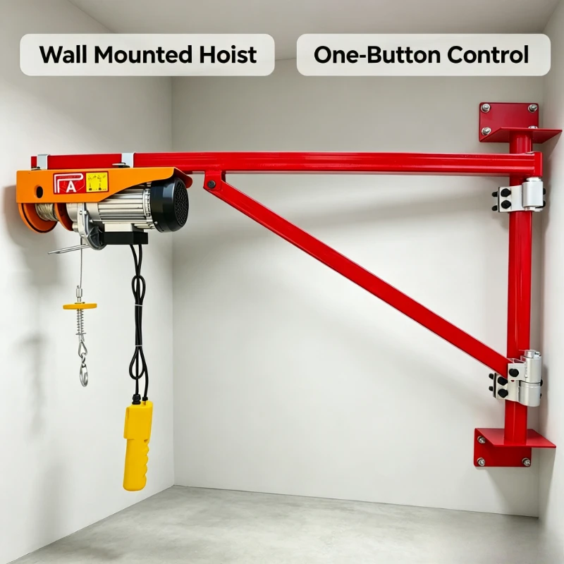 Miniature Electric Hoist Wall Bracket 220v Crane Hoist Household Decoration Small Diamond Lifting Hanger
