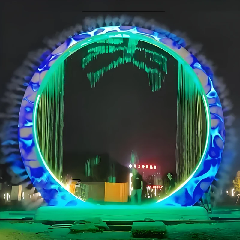 benutzerdefinierte. Alle Jahre heißer LED-Musikvorhang, einfach zu installierender Wasserfallbrunnen