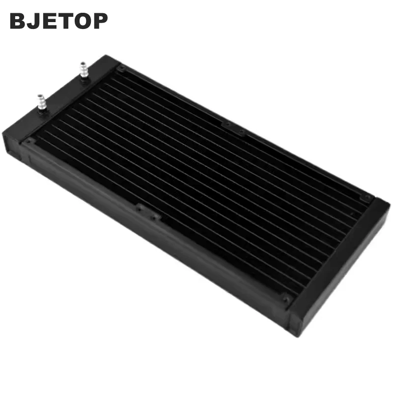 BJETOP PC Watercooling aluminum radiators for 240/360/280/420 Water-cooled system 12CM/14CM fan radiator 7.5mm barbed nozzle