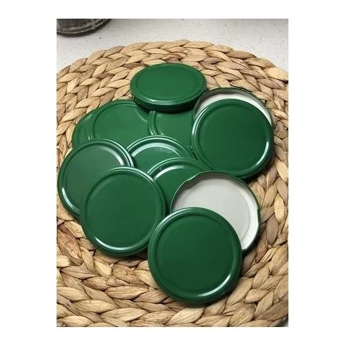 

Multiamo Metal 82 mm Canning Jar Lid Silicone Green 100 Pcs