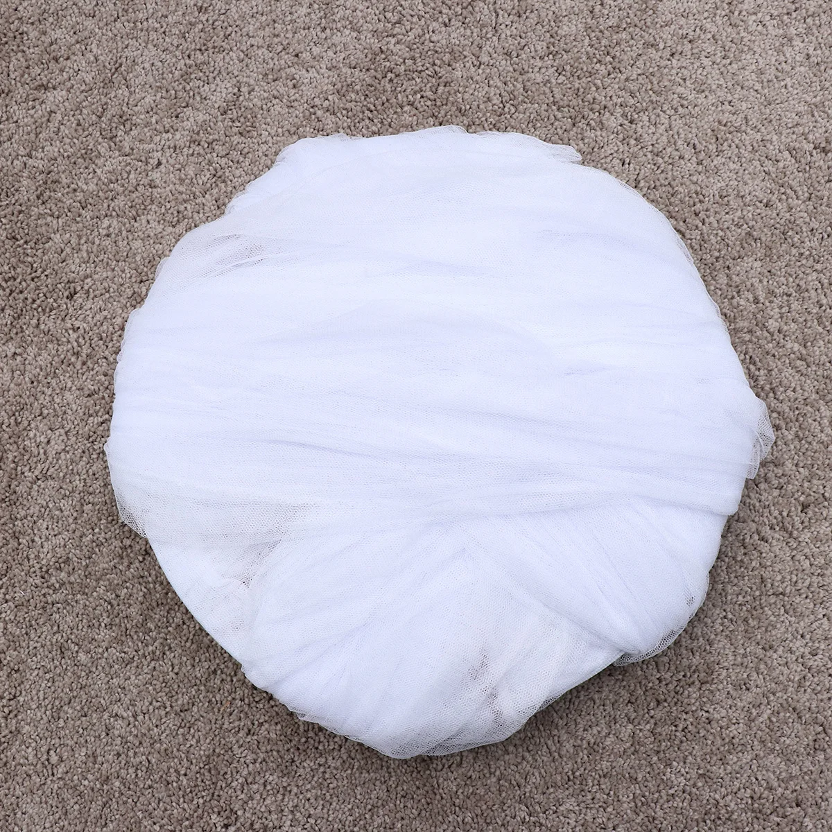 

Bed Netting Round Canopy Fine Mesh Baby Bedding Soft Polyester Breathable Protection for Toddler Crib Bassinet White