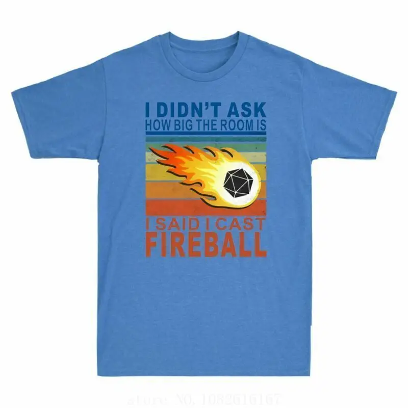 I Didn't Ask How Big The Room Is I Said I Cast Fireball Vintage Men's Tee wholesale cheap graphic t shirts 2024 streetwear