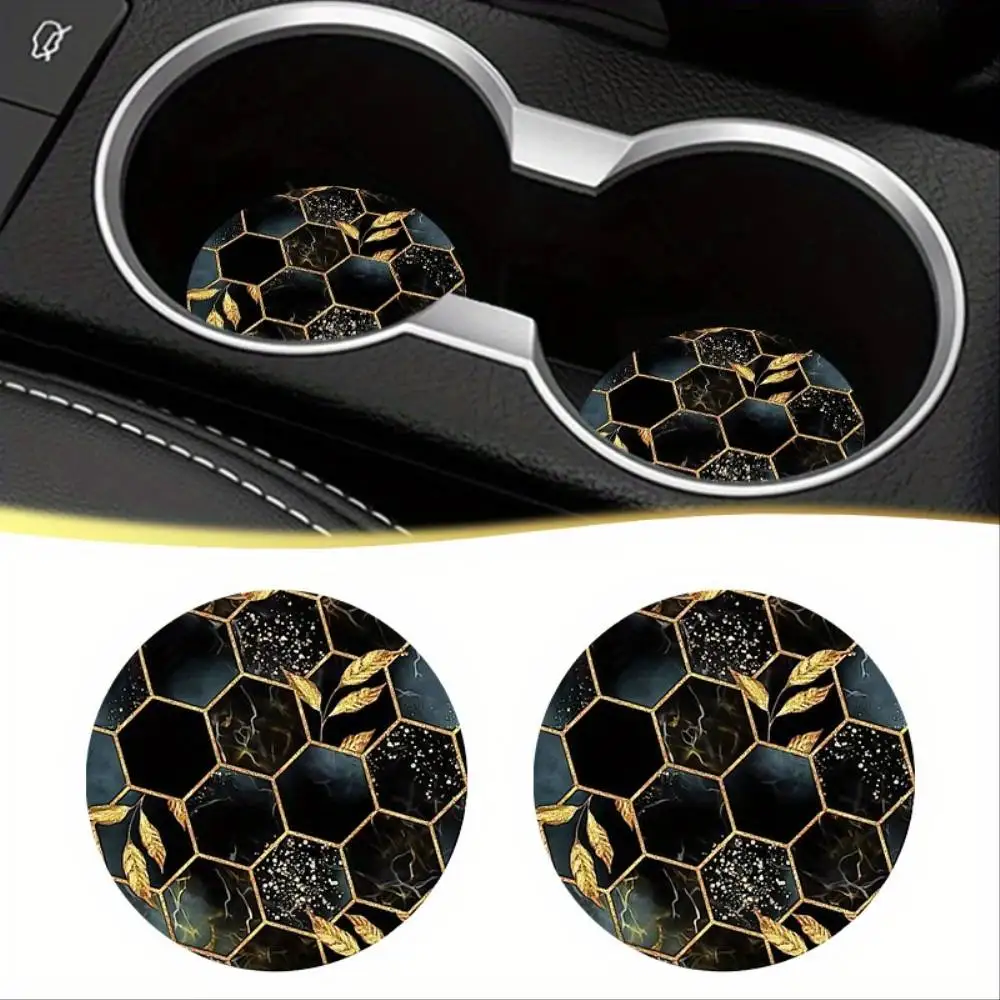 Honeycomb Pattern EVA Car Coasters High Quality Dining Table & Car Interior Accessories For Men & Women