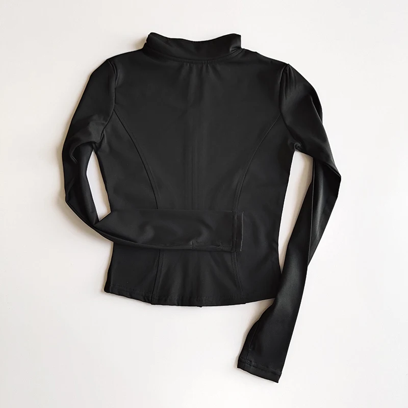 Outdoor Sports Long Sleeved Women Slim Yoga Clothes Quick Dry Zipper Cardigan Stand Up Collar Jacket Running Fitness Jacket Top 15 S7dceb38206b944e588966880ee1f108fi