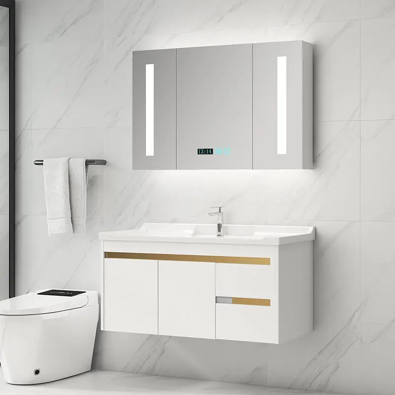 New Design Single Sink Drawer Simple Modern Basin Toilet Furniture Modern Basin Bathroom Vanity Cabinets