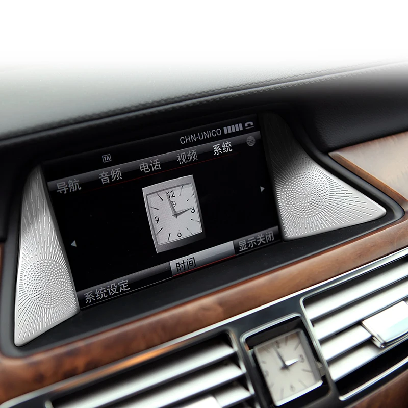 

For Mercedes Benz CLS W218 CLS260 300 320 350 2012-17 Car Display Panel Stereo Audio Speaker Cover Stickers Interior Accessories