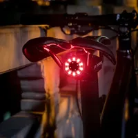 Smart Brake Sensing Bicycle Tail Light, USB Charging, Super Bright LED, Night Riding Safety Accessories