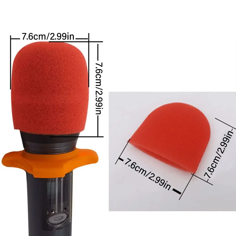 2 Teile/satz Einweg Mikrofon Abdeckung Schwamm Mic Ersatz Zubehör Mic Staub Proof Abdeckungen Mikrofon Windschutzscheibe