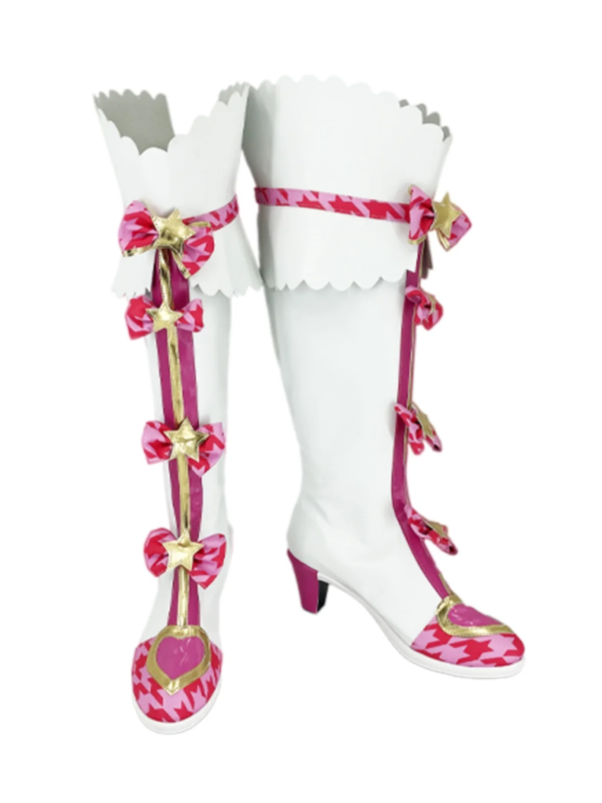 Pripara Manaka Laala Cosplay Costume Anime Shoes Handmade Faux Leather Boots