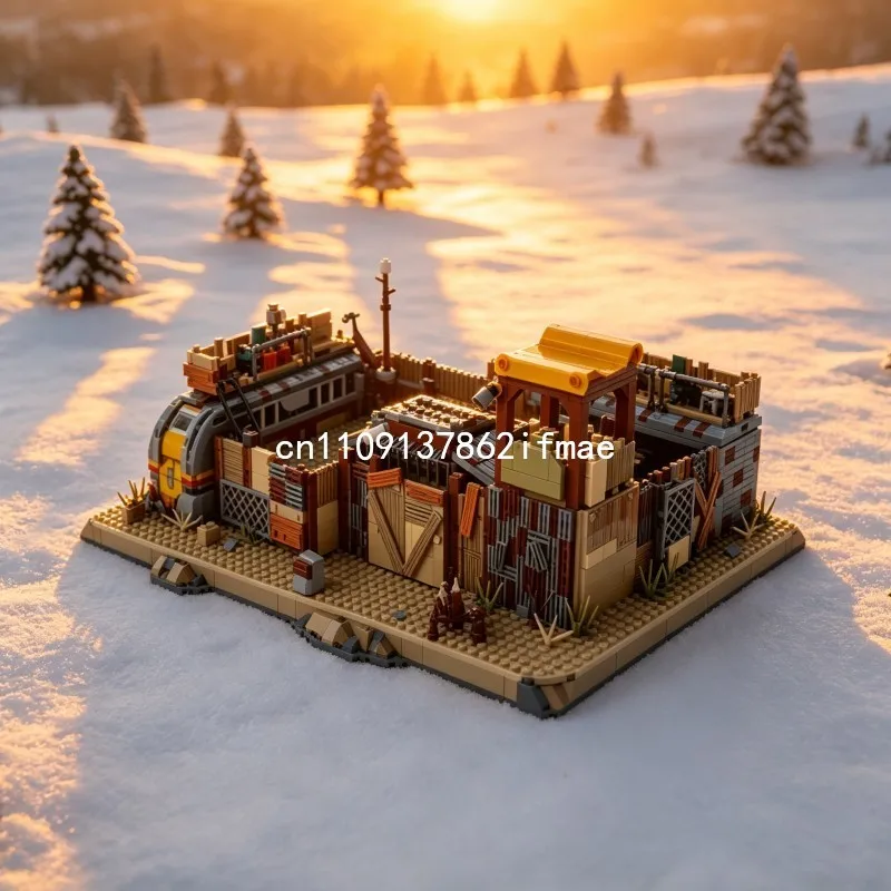 3709 PCS Post-Apocalyptic Settlement Building Blocks Desert Camp Diorama Assembly Model Toy Gift For Adults Home Decoration