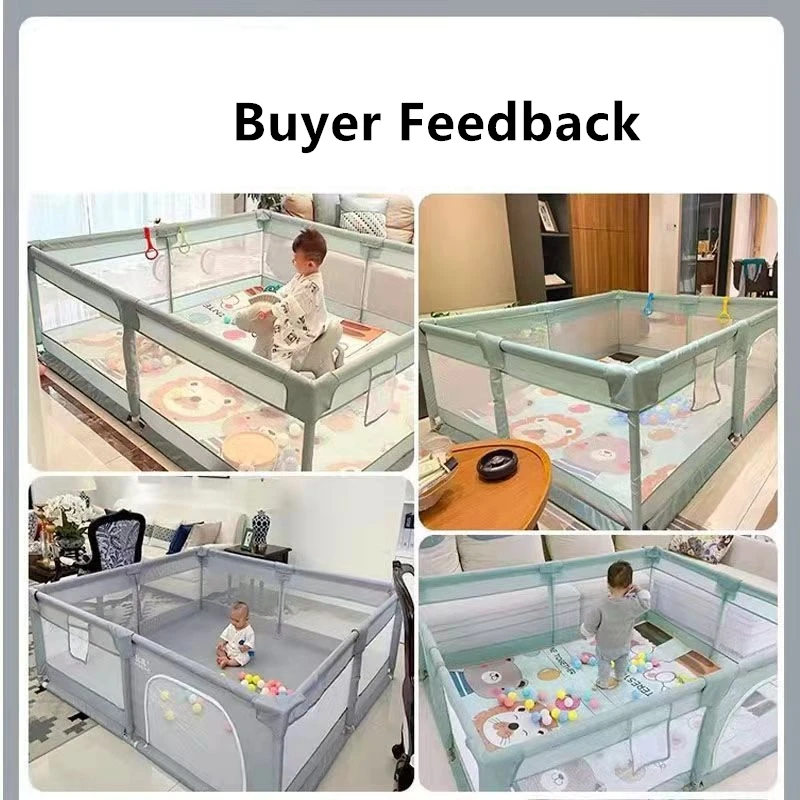 Baby Playpen Play Pens For Babies And Toddlers Baby Fence Baby Play Yards For Indoor & Outdoor With Breathable Mesh Anti-Fall