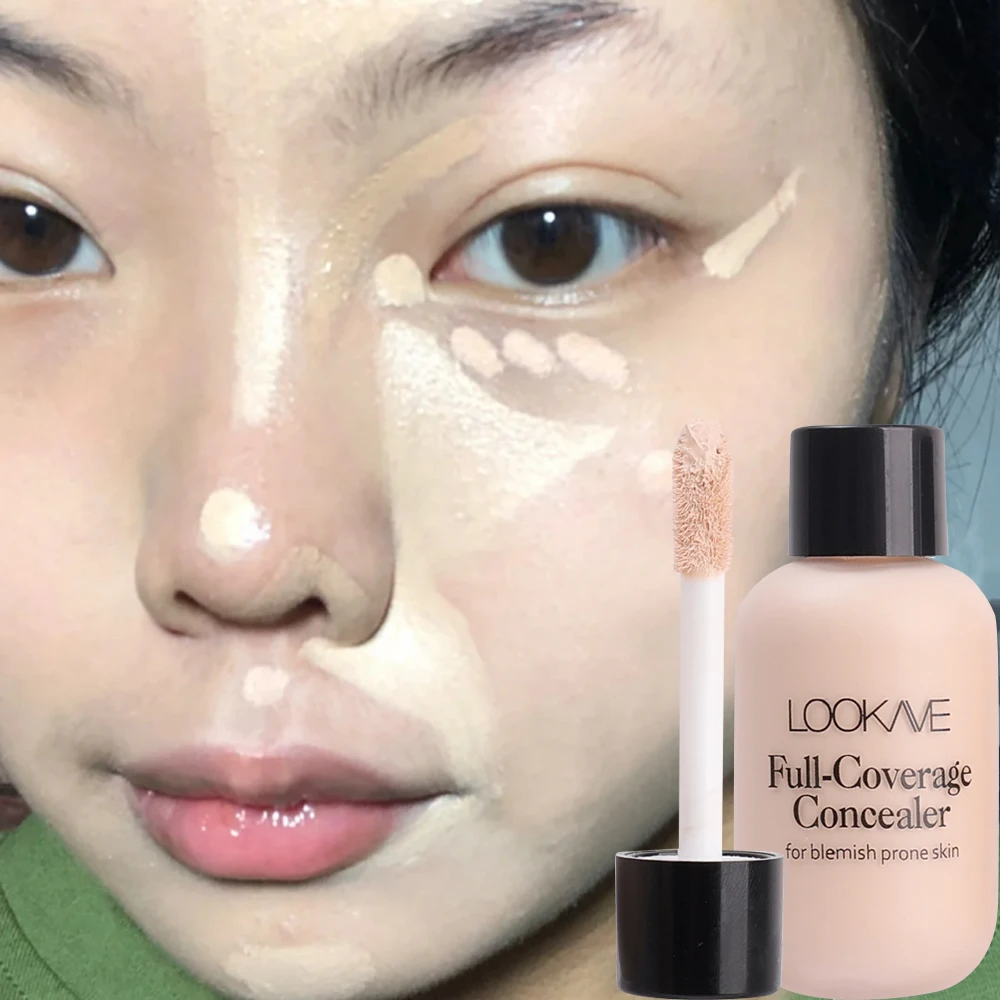 Matte flüssige Concealer Foundation Creme Make-up wasserdicht dauerhafte vollständige Abdeckung Akne Spot Narben dunkle Kreise Gesicht Basis Kosmetik