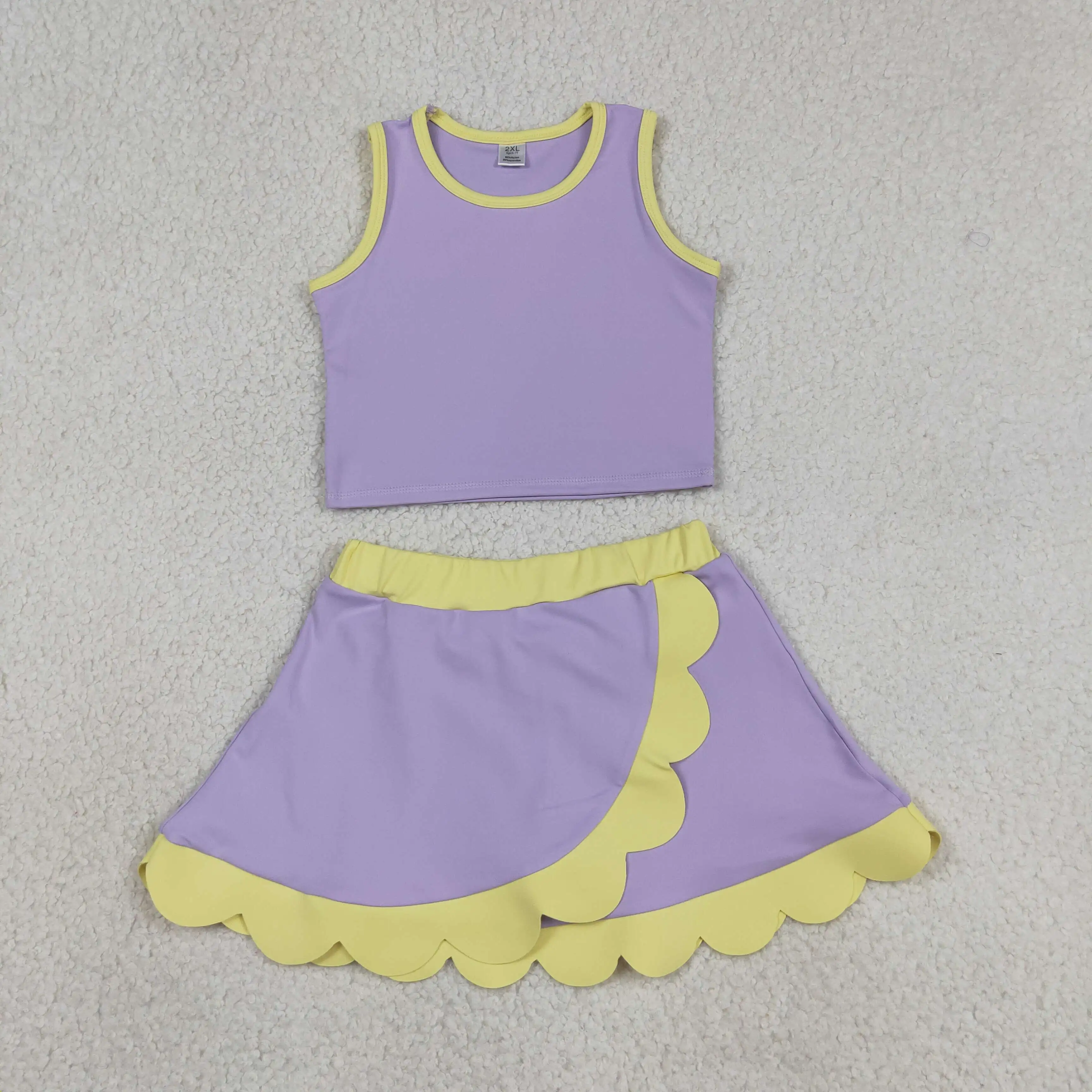 卸売ベビーガールヨガアクティブウェア幼児用パープルシャツイエ - Baby Yoga Clothing のレビューと価格