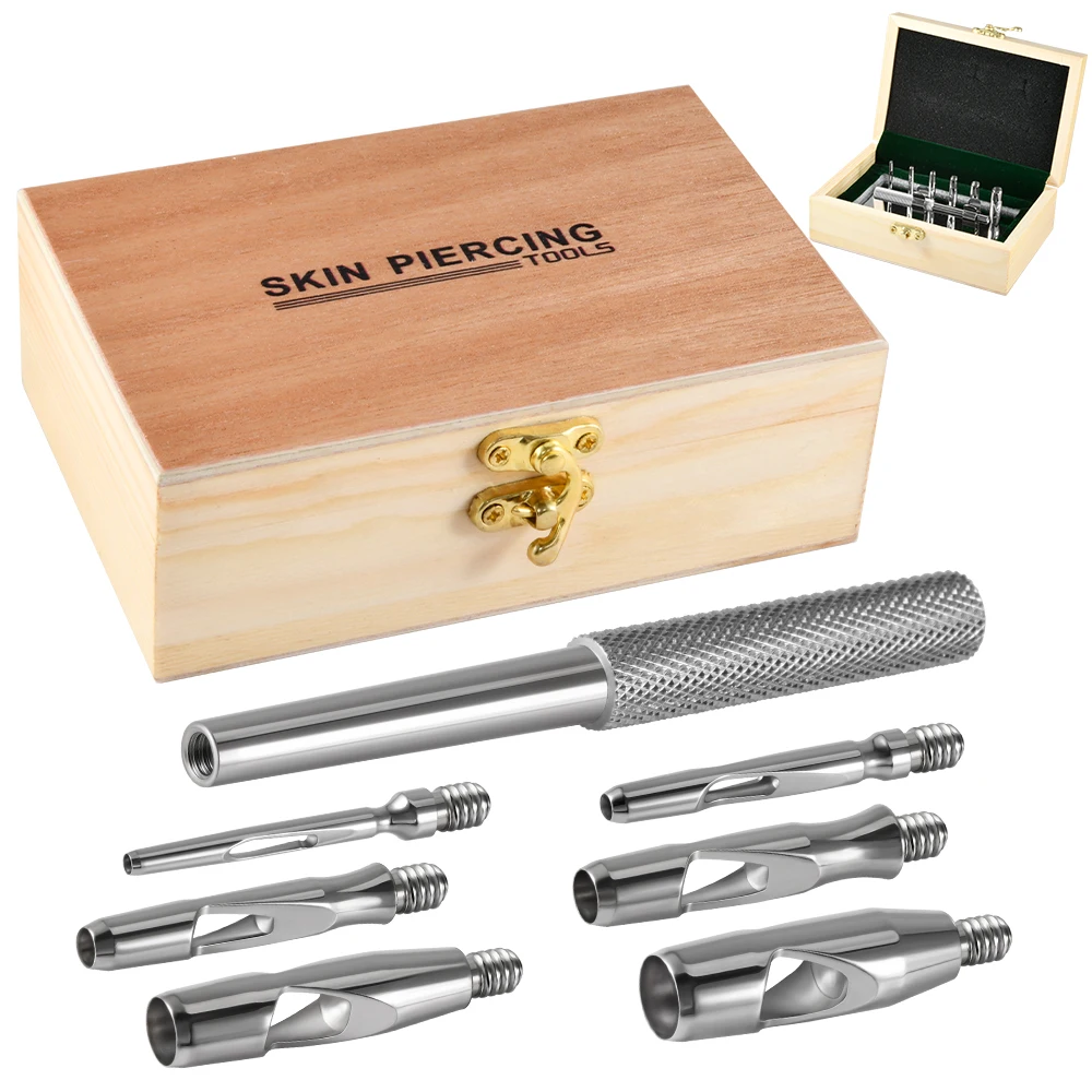 

316l Stainless Steel Skin Piercing Tool Insertion for Piercing Silicon Ear Belly Lip Part Piercing Accessories Professional Tool