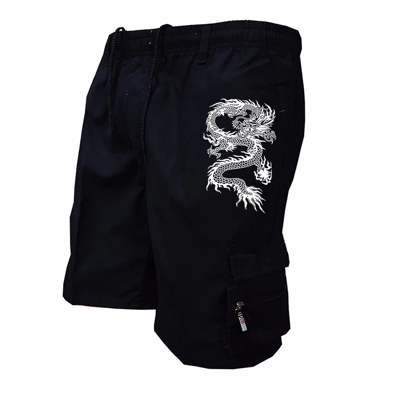 Pantalones cortos deportivos para hombre, Shorts informales, holgados, multibolsillo, para exteriores, Verano