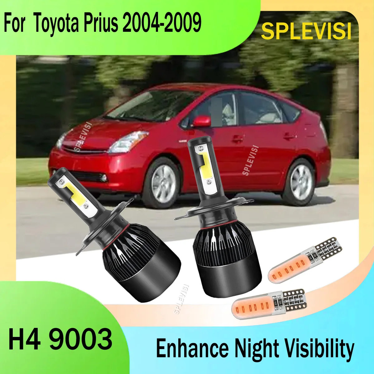 

H4 9003 dual-beam headlights - perfect combination of high and low beams For Toyota Prius 2004 2005 2006 2007 2008 2009