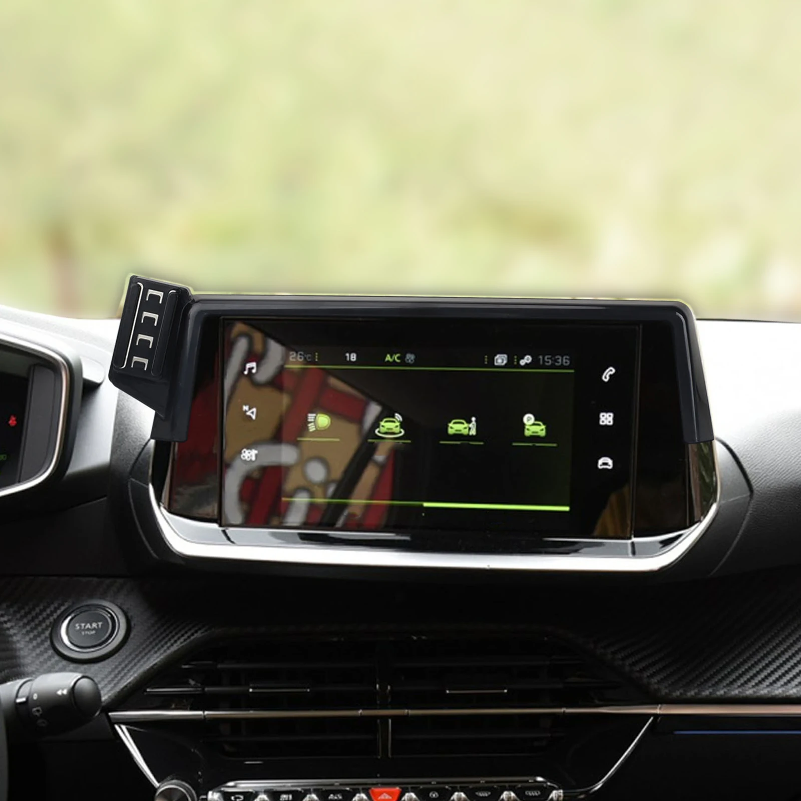 Car Phone Holder for Peugeot 2008 2019-2023 (7in) GPS Bracket Navigation Stand Auto Accessories