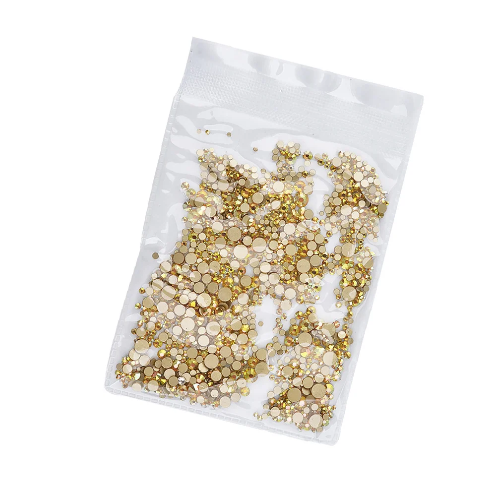 1440Pcs Nail Rhinestones Water Drill Decoration Mixed Sizes Shining Manicure Art Accessories Elegant Diamond Studs for Women