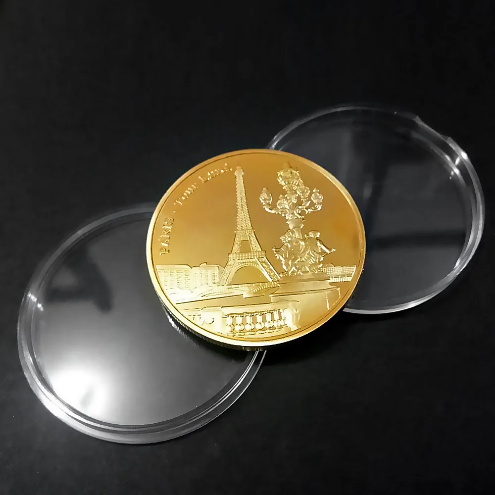 Paris Eiffelturm Münzsammlung Reisekollektion Gedenkmünzen Gedenkmünzen Nicht-Währung – Detail 4