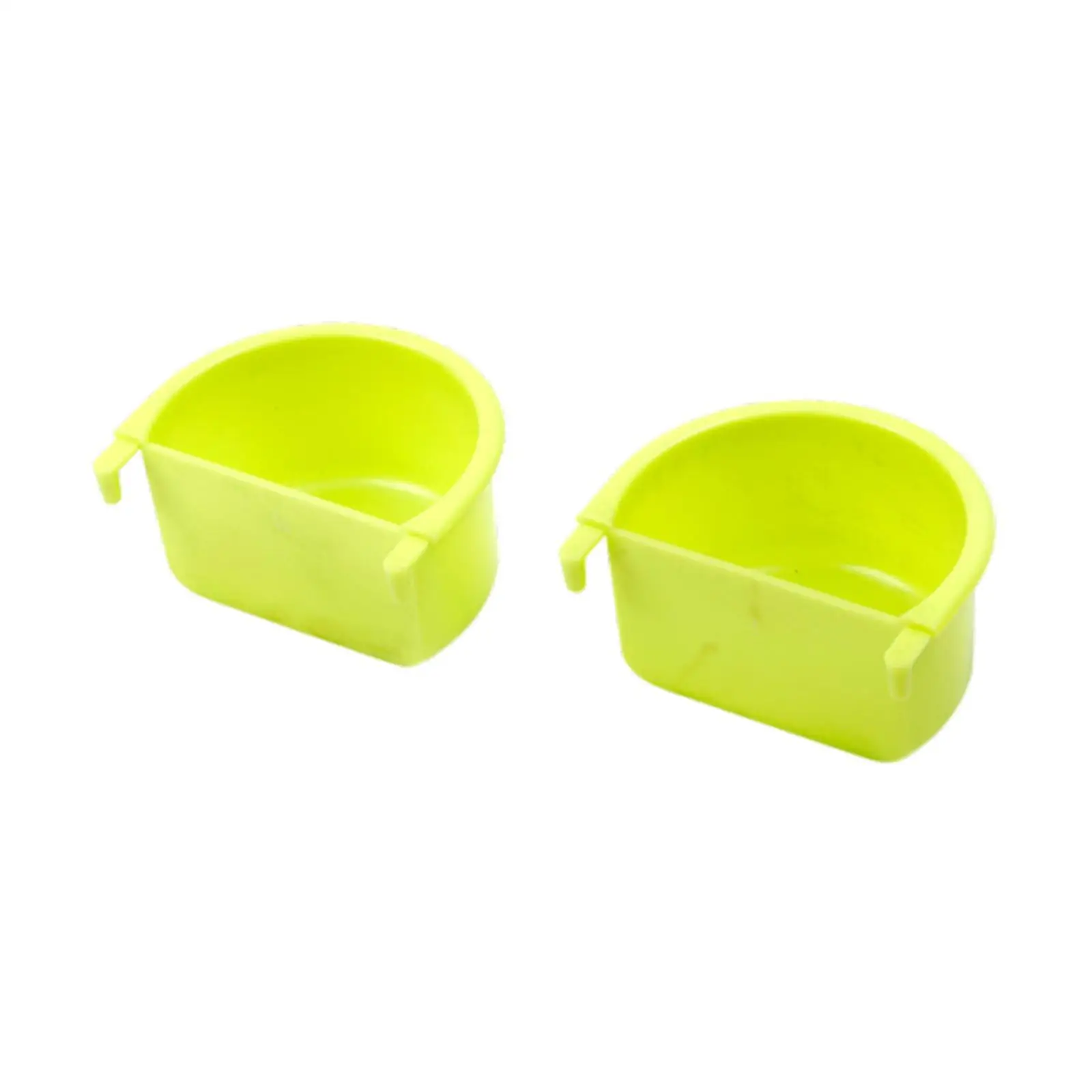 2x Bird Cage -feed Shells Hang Cup of Feed Dish Hanging Feeding Shell Bird