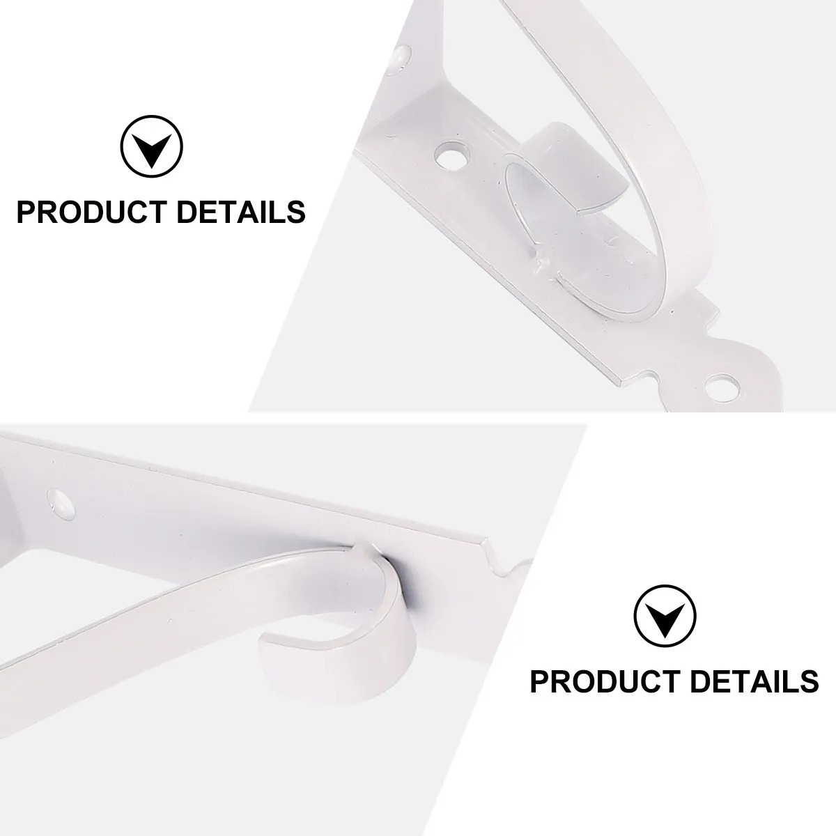 2Pcs Plant Brackets Heavy Duty Wall-Mounted Garden Hook for Flower Pots Bird Cages Wind Chimes Strong Metal Hanging Bracket Home