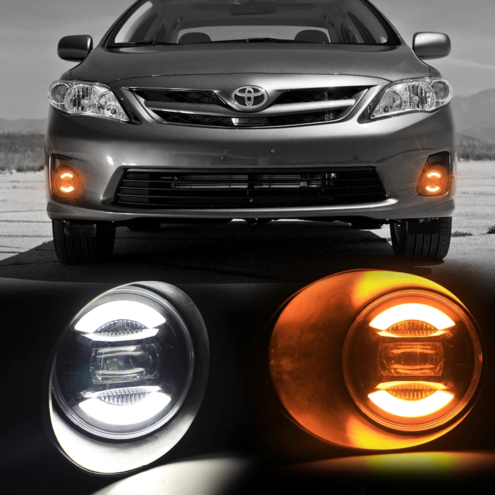 

Fog Lights With Daytime Running Lights for Toyota Tundra 2007 2008 2009 2010 2011 2012 2013 Original Bumper Fog Lamp