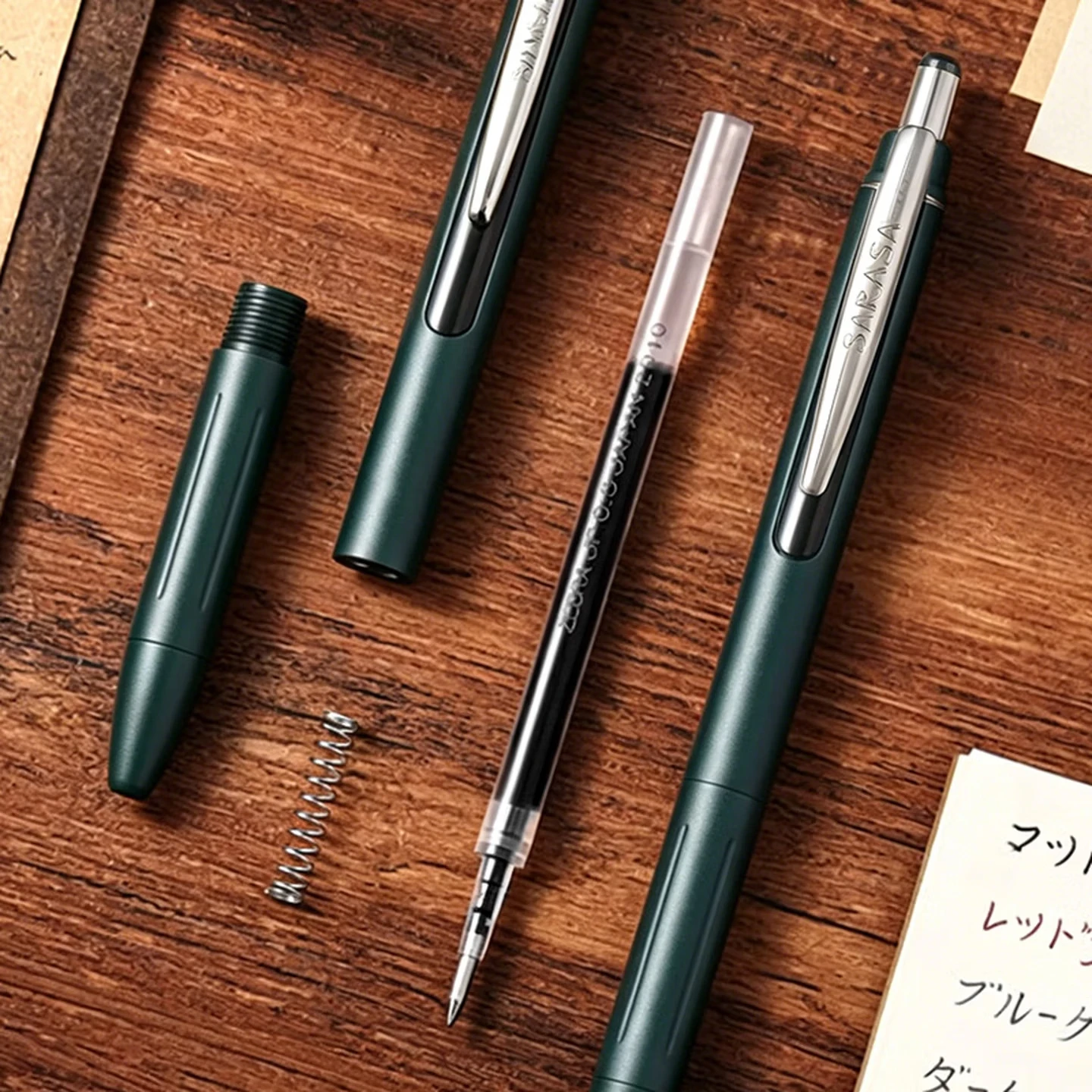 Limited ZEBRA SARASA Grand JJ57 Gel Pen 0.5mm Black Ink Metal Texture Low Center Gravity Pens Professional Executive Stationery