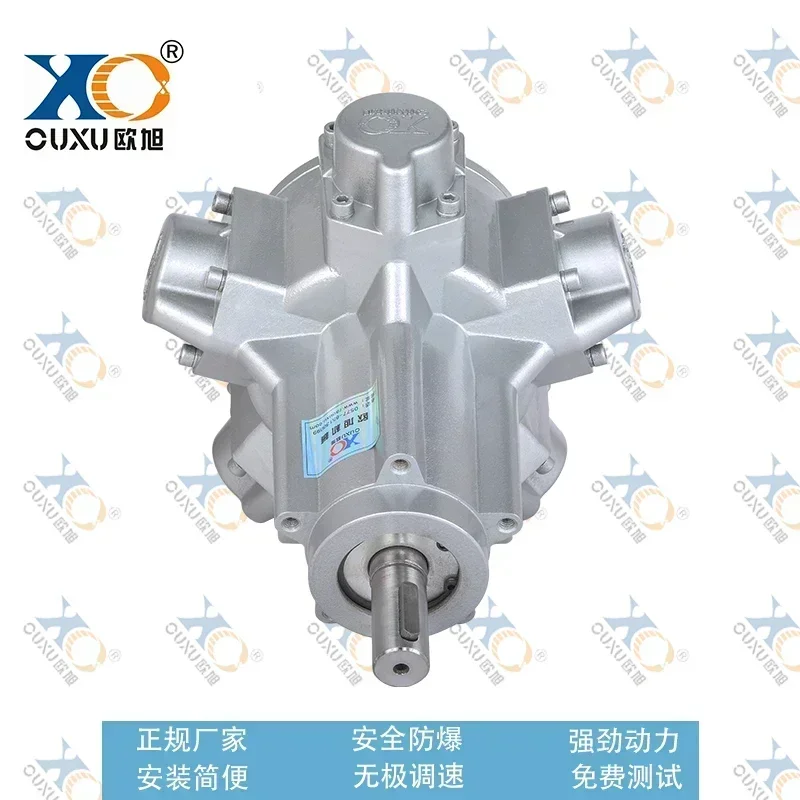 Five cylinder QMH piston pneumatic motor with low-speed, strong explosion-proof, forward and reverse speed regulation
