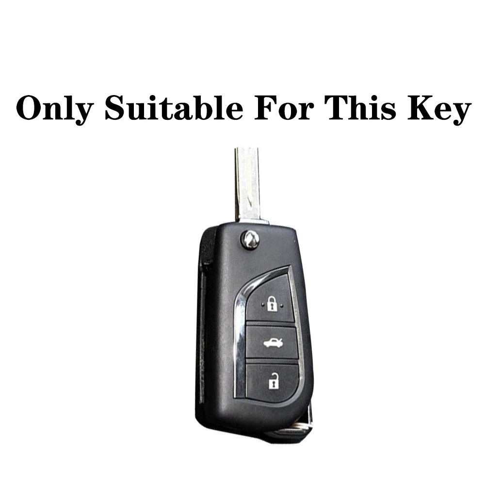 Silicone Car Remote Key Case Holder for Toyota Corolla Avensis Verso Auris Yaris CHR Aygo X Cross Rav4 Accessories Cover Shell