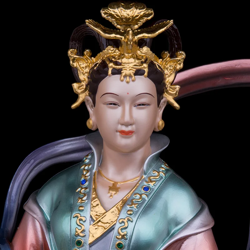 Cz copper stepping on phoenix nine heavens holy mother goddess xuanmu heavenly lord temple home ornaments