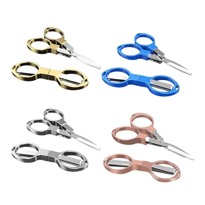 Mini Foldable Portable Stainless Steel Scissors l Fishing Line Cutting Tools Multifunctional Needlework Scissors