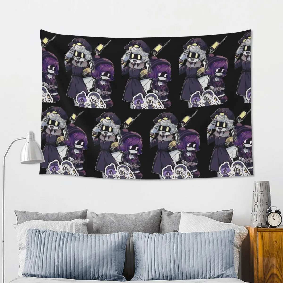Murder Drones N And Uzi Doorman Tapestry Art Wall Hanging Aesthetic Home Decoration Tapestries for Living Room Bedroom Dorm Room