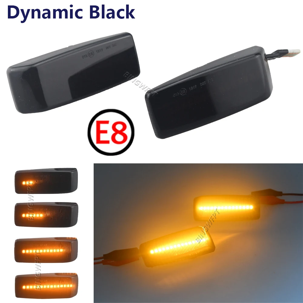 Car-styling For Mercedes-Benz C E S SL CLASS W201 190 W202 W124 W140 R129 Dynamic Turn Signal Side Marker Light