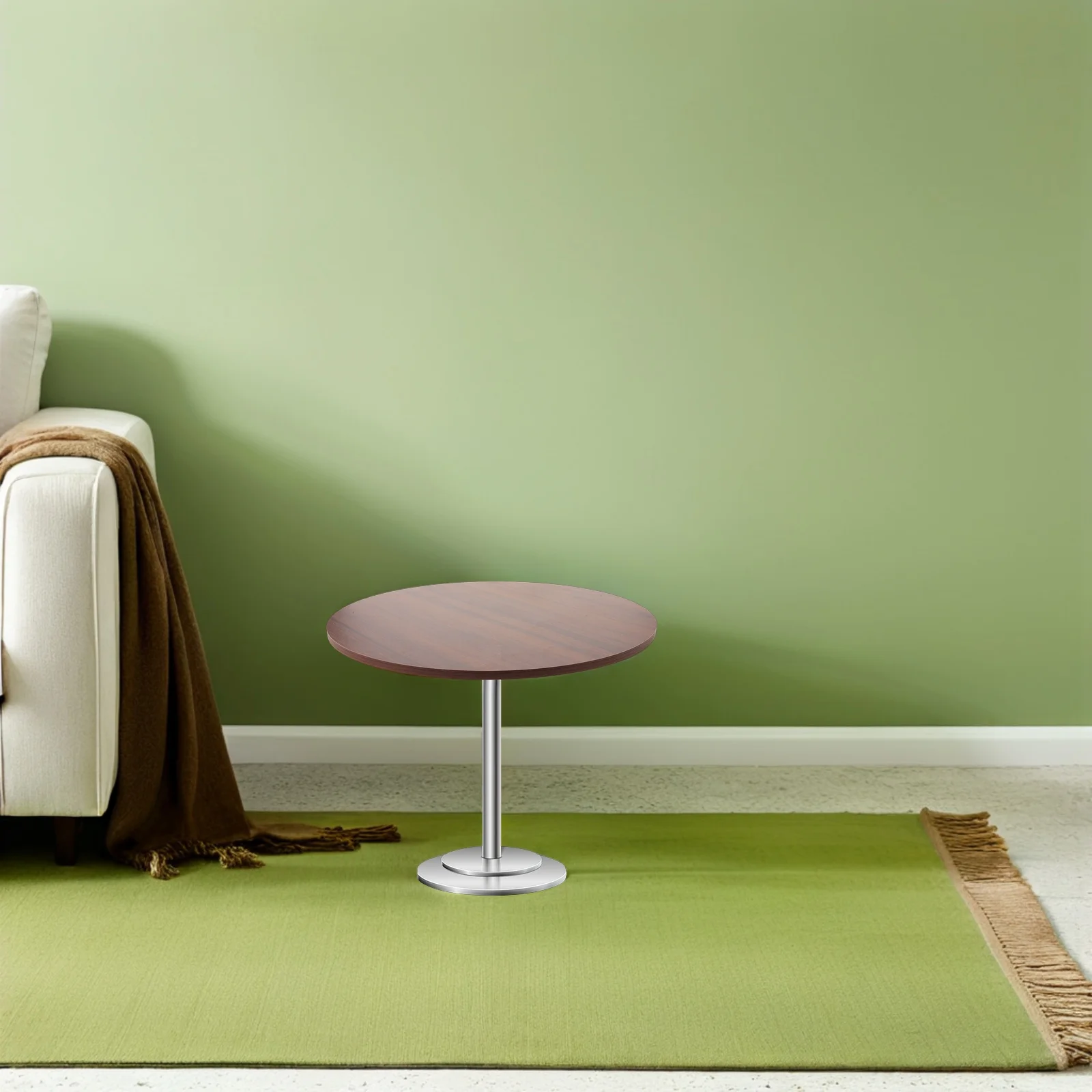 

Round Dining Table Top 42 Inch Tempered Glass Surface Waterproof Heat Resistant Minimalist Style for Home Restaurant Decoration