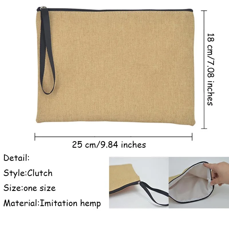 Borsa Cosmetica Personalizzata con Iniziali e Nome, Pochette in Lino per Damigelle, Organizer da Viaggio per Toilette, Regali di Nozze
