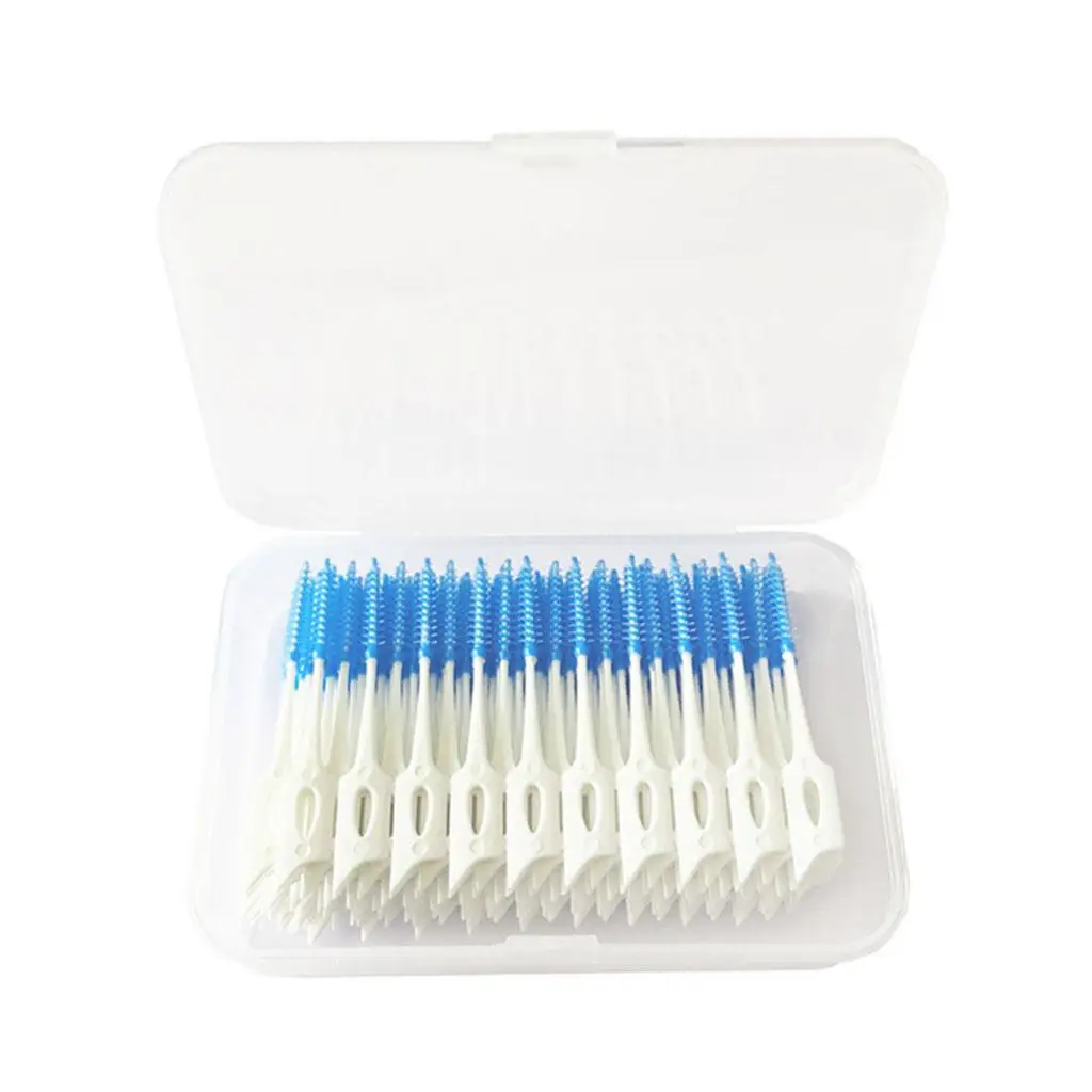 Set of 160 Portable Silicone Dental Interdental Brush Toothpick Oral Care