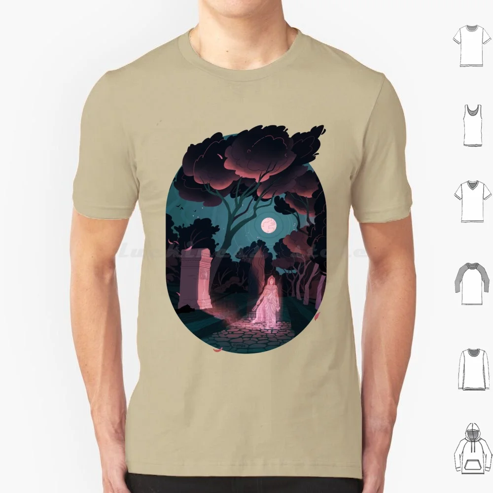 Camiseta de algodón con estampado de Ghost On The Via Appia para hombre y mujer, Mito egipcio de Usia Prima a través de Appia Flaroh, clásicos de arqueología romana