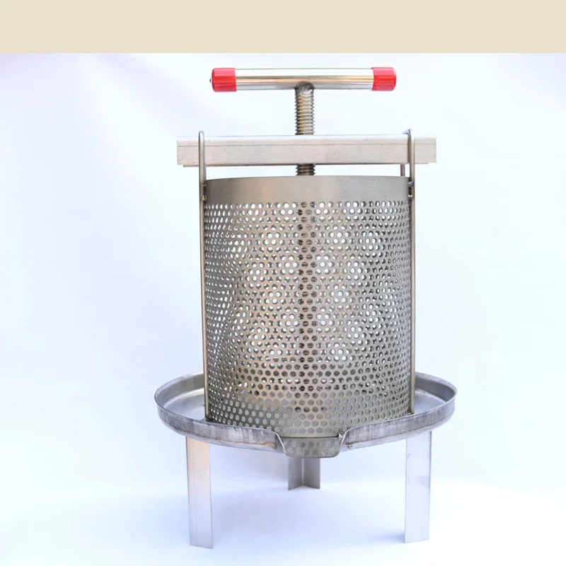 Household Stainless Steel Mesh Sugar Extraction and Honey Press Manual Pressure Wax Press Juice  Sugar Press