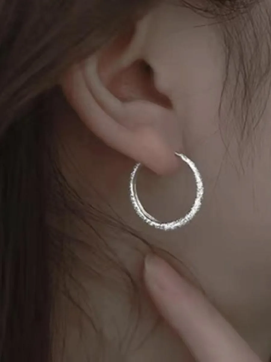 أقراط دائرية مزينة بحجر الراين، مجوهرات أنيقة للنساء للحفلات، ديكور الملابس اليومية، عصرية تناسب الجميع ورائعة