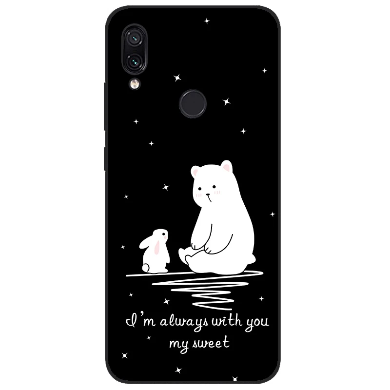 をxiaomi redmi注7ケースシリコン塗装xiaomi redmi注7用ソフトtpuケース6.3インチfundas coque redmi注7プロケース