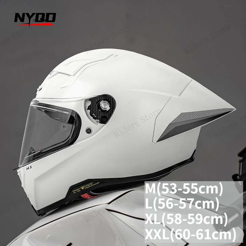 Motorcycle Full Face Helmet Large Rear Wing Four Seasons Summer Windproof Anti-collision Full Cover Helmet for Motorbike