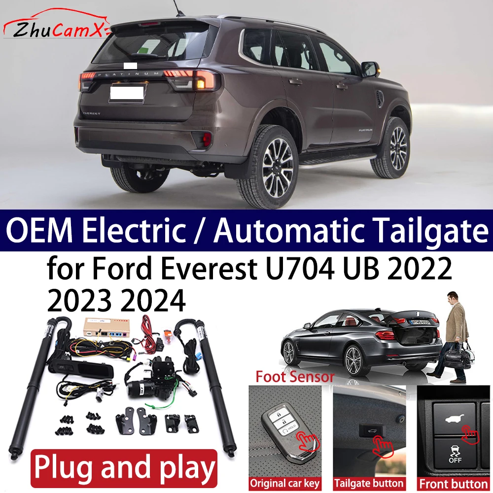 

ZhuCamX for Ford Everest U704 UB 2022-2024 Car OEM Power Electric Automatic One-Click Smart Liftgate Tail Gate Support Opener