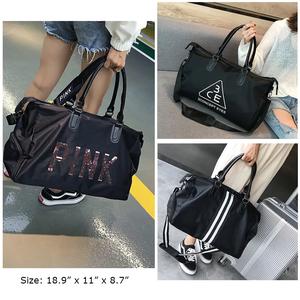 

Gym Bag for Women Sports Duffle Bag for Travel Weekender Overnight Luggage Mommy Maternity Hospital Bag