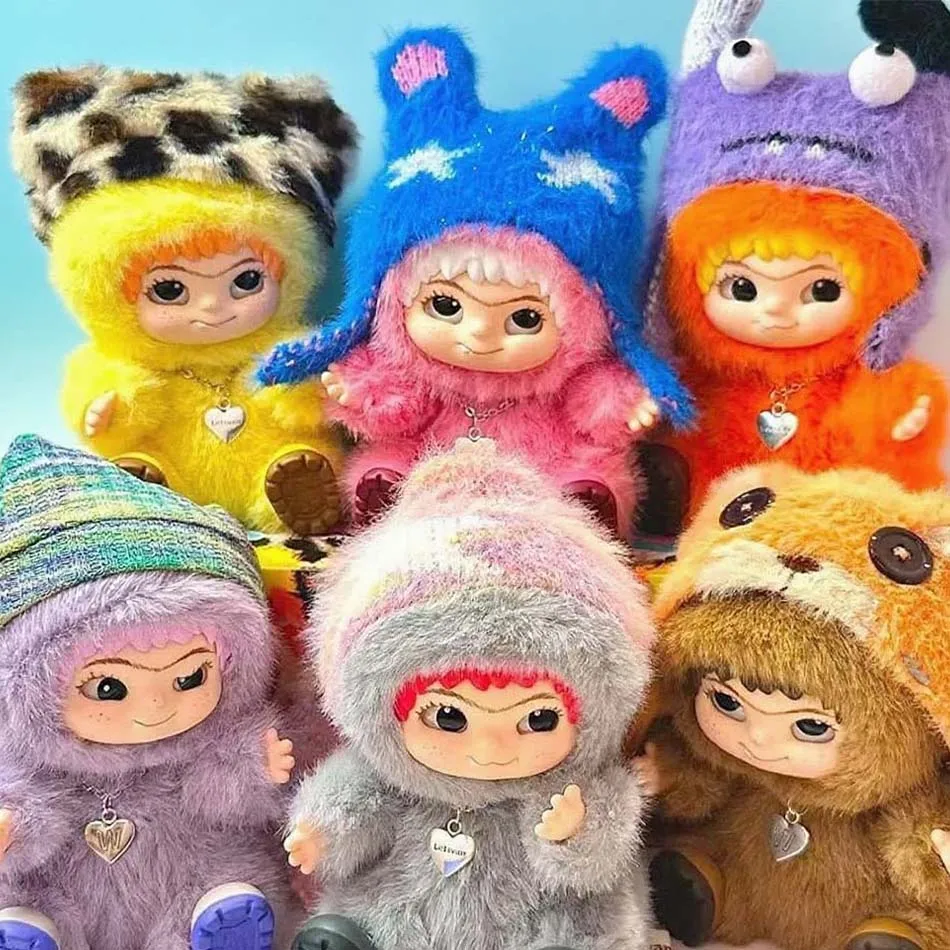 Wakuku Fuzzy Trendy Fun Party Blind Box Cute Wakuku Action Figure Mystery Box Cute Doll Bag Pendant Doll Surprise Bag Gift Toy