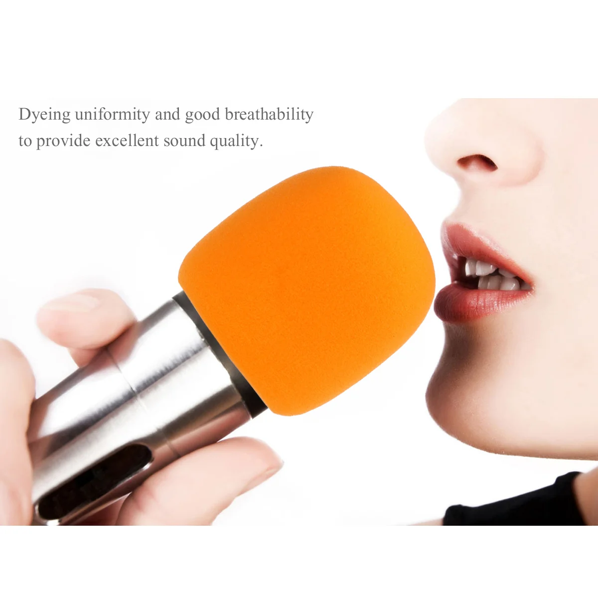 

10pcs 10 Colors High-Density Foam Microphone Windscreen Cover 75Mm Length 35Mm Inner Diameter For Handheld Stage Mics Nuolux Mic