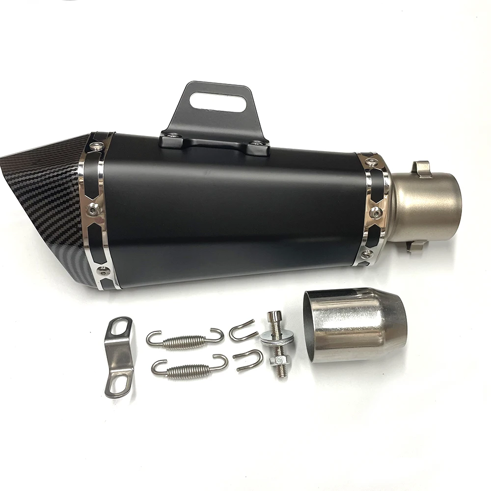51mm Universele Inlaat Motorfiets Uitlaat R11 Uitlaat met DB killer voor ninja650 Z750 Z800 mt03 R6 R3 R25 Z400 Z900 MT07 MT09 - afbeelding 1