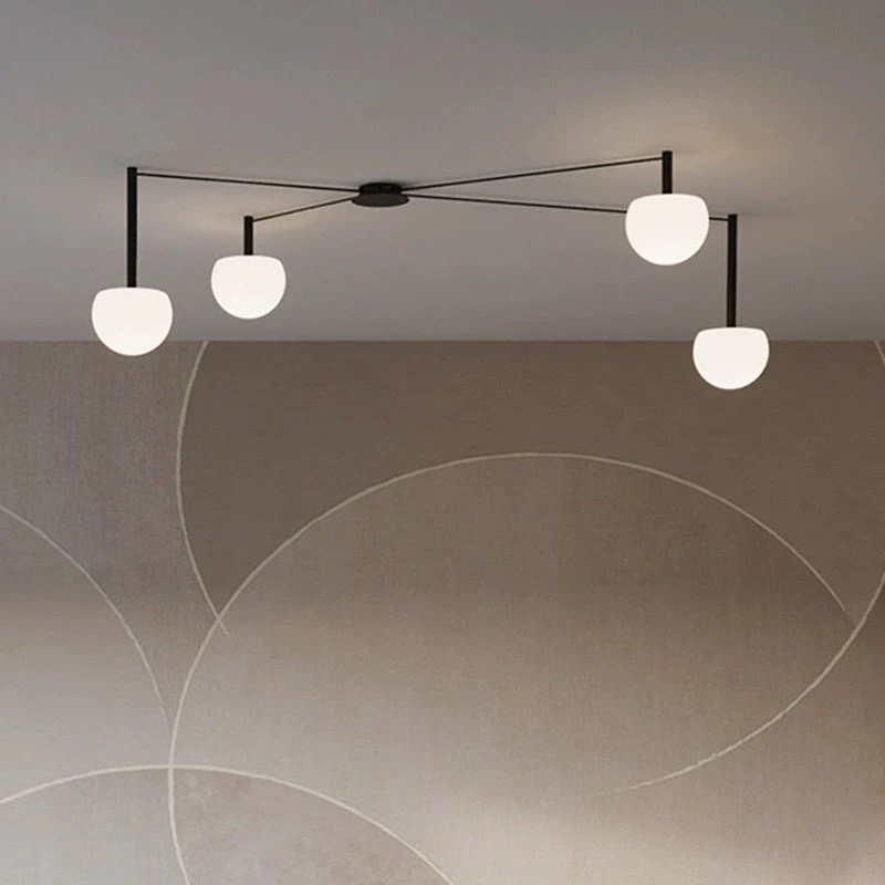 Minimalist Linear Ceiling Light Spider Lamp Glass Light for Bedroom Study Room Living Room  Office Bedroom Indoor Home Villa