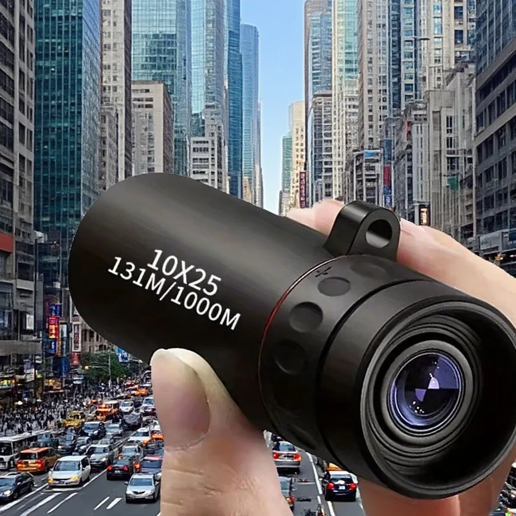 10X25 Long Range HD Professional Adult Monocular and Mini Portable Telescope for Camping and Hunting Hiking Sports Outdoor